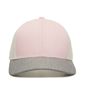 One Size Pink/White/LN Heathered Grey Outdoor Cap OC770 