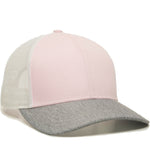 One Size Pink/White/LN Heathered Grey Outdoor Cap OC770 
