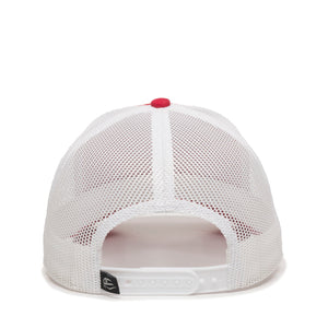 One Size Red/White Outdoor Cap OC770 