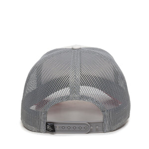 One Size White/Grey/Red Outdoor Cap OC770 