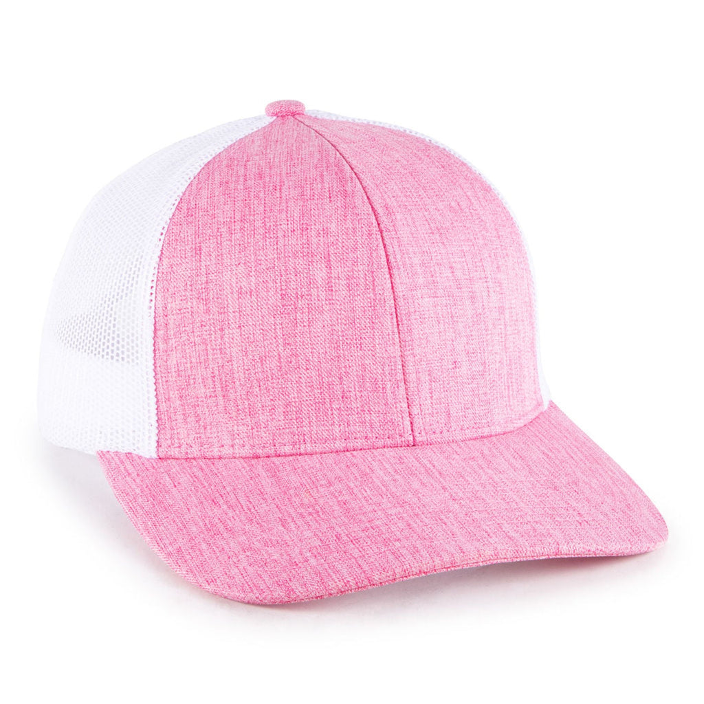 One Size Heathered Pink/White Outdoor Cap OC770L 
