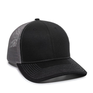 One Size Black/Charcoal Outdoor Cap OC771 