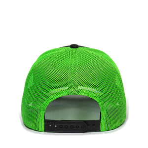 One Size Black/Neon Green Outdoor Cap OC771 