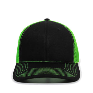 One Size Black/Neon Green Outdoor Cap OC771 