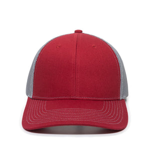 One Size Cardinal/Grey Outdoor Cap OC771 