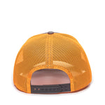 One Size Charcoal/Neon Orange Outdoor Cap OC771
