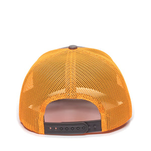 One Size Charcoal/Neon Orange Outdoor Cap OC771 