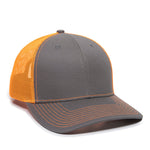 One Size Charcoal/Neon Orange Outdoor Cap OC771 