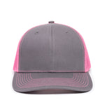 One Size Charcoal/Neon Pink Outdoor Cap OC771 