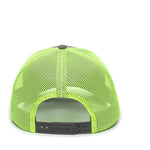 One Size Charcoal/Neon Yellow Outdoor Cap OC771 