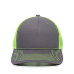 One Size Charcoal/Neon Yellow Outdoor Cap OC771 