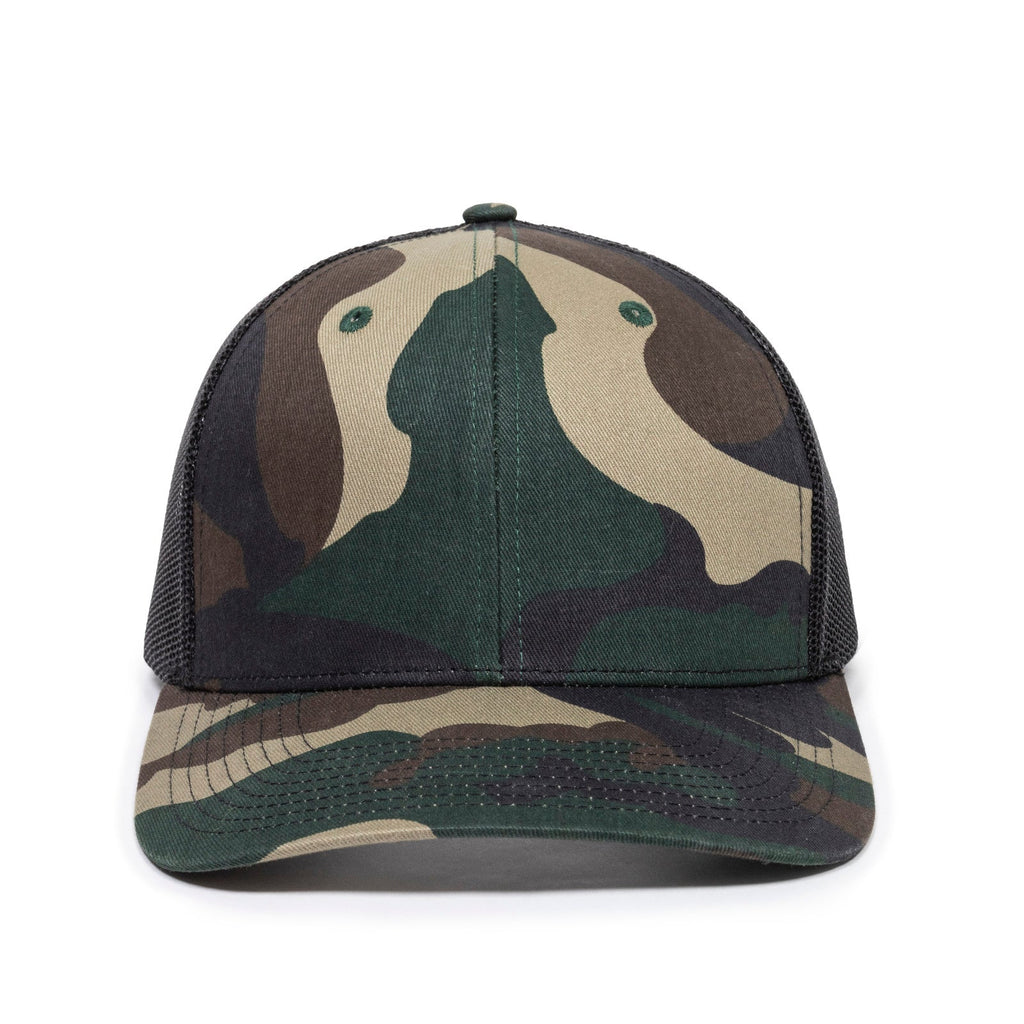 One Size Generic Camo/Black Outdoor Cap OC771 