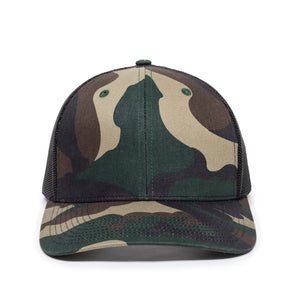 One Size Generic Camo/Black Outdoor Cap OC771 