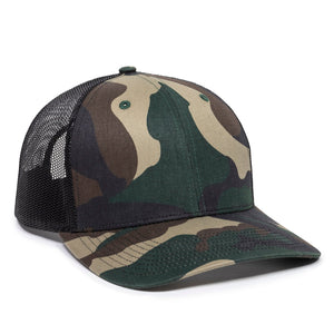 One Size Generic Camo/Black Outdoor Cap OC771 
