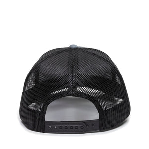 One Size Heathered Grey/Black Outdoor Cap OC771 