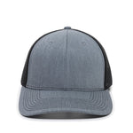 One Size Heathered Grey/Black Outdoor Cap OC771 