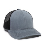 X-Large Heathered Grey/Black Outdoor Cap OC771