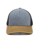 One Size Heathered Grey/Black/Old Gold Outdoor Cap OC771 