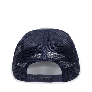 One Size Heathered Grey/Navy Outdoor Cap OC771 