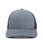 One Size Heathered Grey/Navy Outdoor Cap OC771