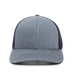One Size Heathered Grey/Navy Outdoor Cap OC771 