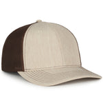 One Size Heathered Stone/Brown Outdoor Cap OC771 
