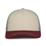 One Size Heathered Stone/Grey/Maroon Outdoor Cap OC771 