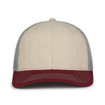 One Size Heathered Stone/Grey/Maroon Outdoor Cap OC771