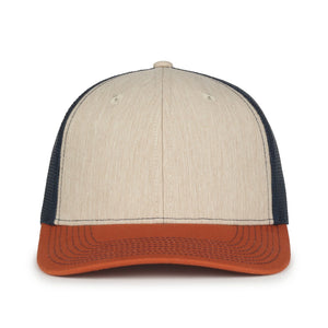 One Size Heathered Stone/Navy/Rust Outdoor Cap OC771 