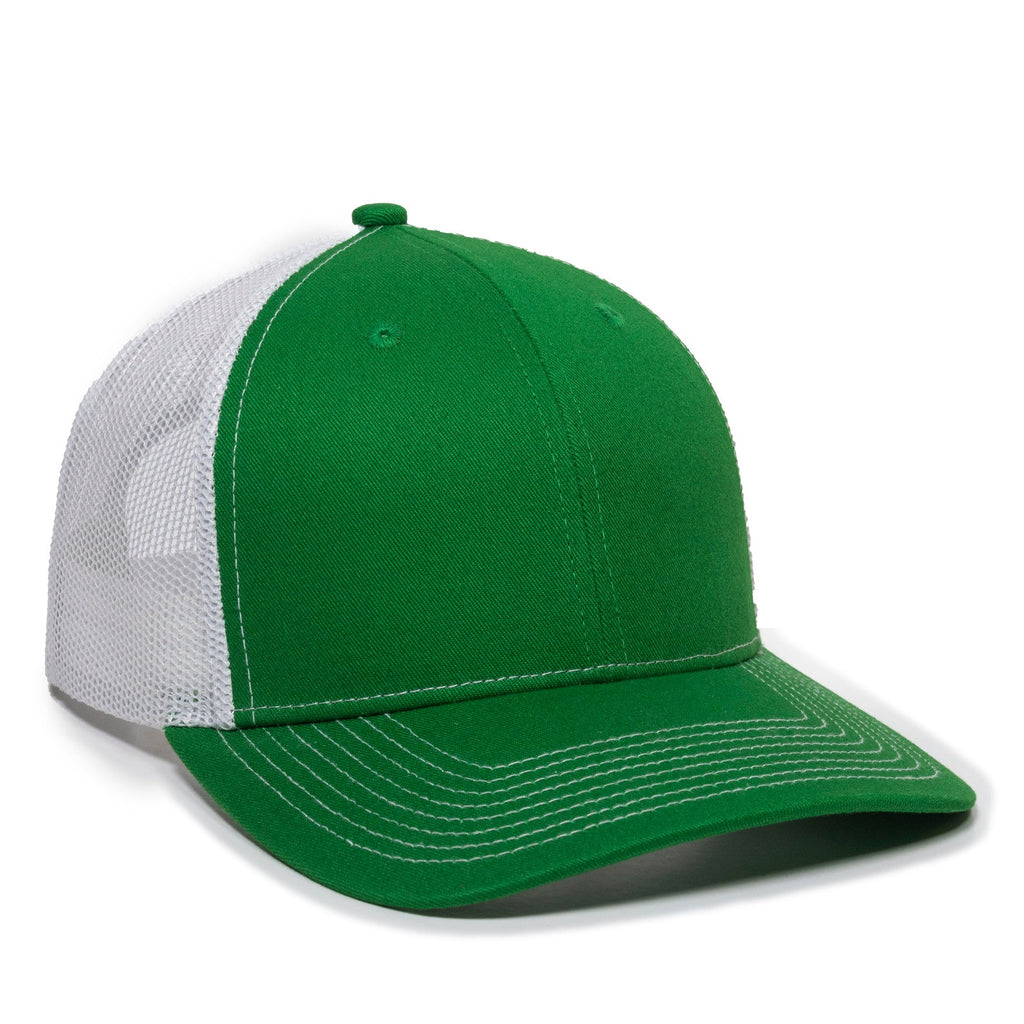 One Size Kelly/White Outdoor Cap OC771 