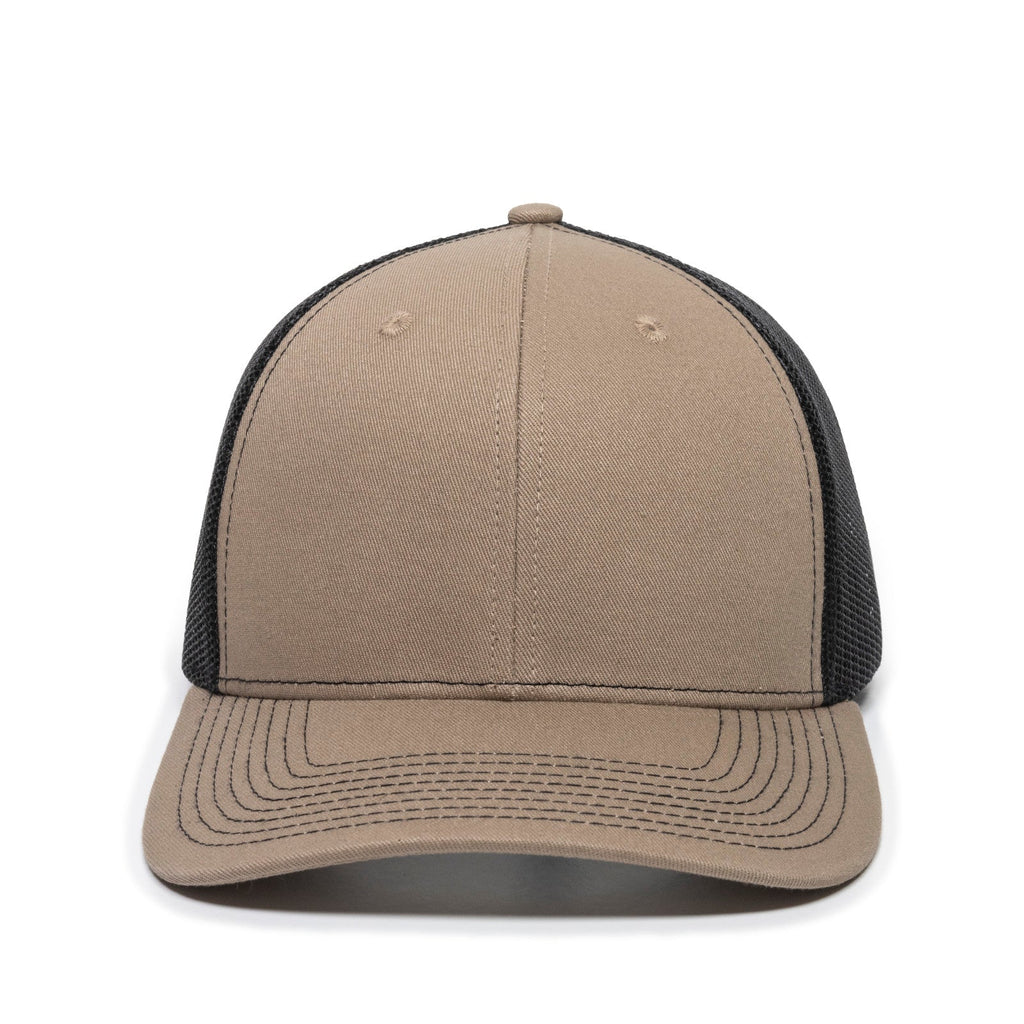 One Size Khaki/Black Outdoor Cap OC771 