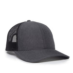 One Size LN Heathered Charcoal/Black Outdoor Cap OC771