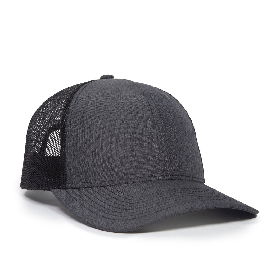 One Size LN Heathered Charcoal/Black Outdoor Cap OC771 