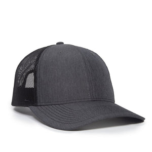 One Size LN Heathered Charcoal/Black Outdoor Cap OC771 