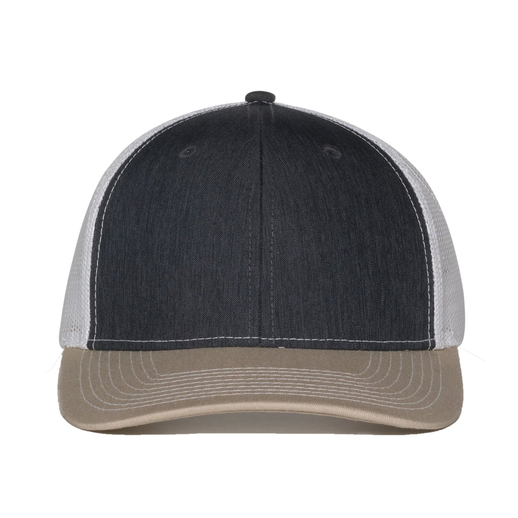 One Size LN Heathered Charcoal/White/Khaki Outdoor Cap OC771 