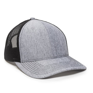 One Size LN Heathered Grey/Black Outdoor Cap OC771 
