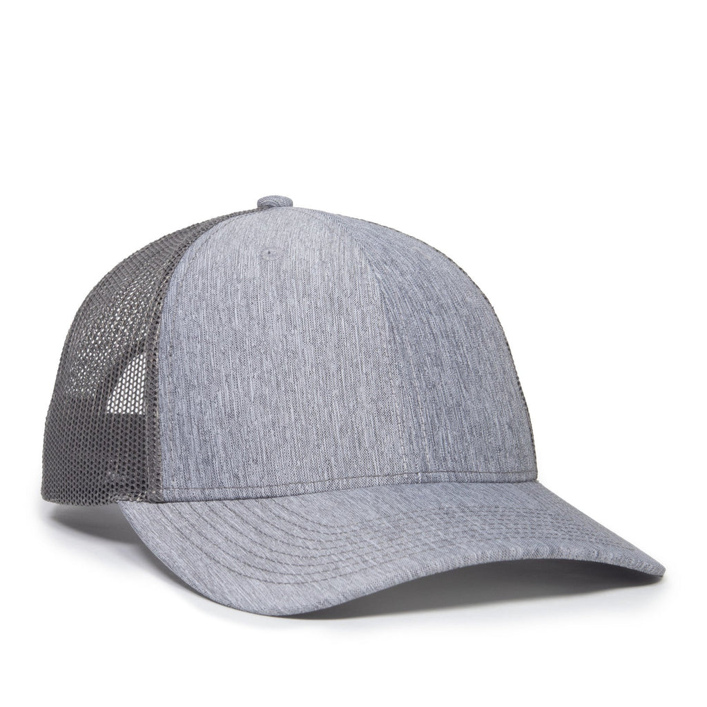 One Size LN Heathered Grey/Charcoal Outdoor Cap OC771 