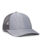 One Size LN Heathered Grey/Charcoal Outdoor Cap OC771 