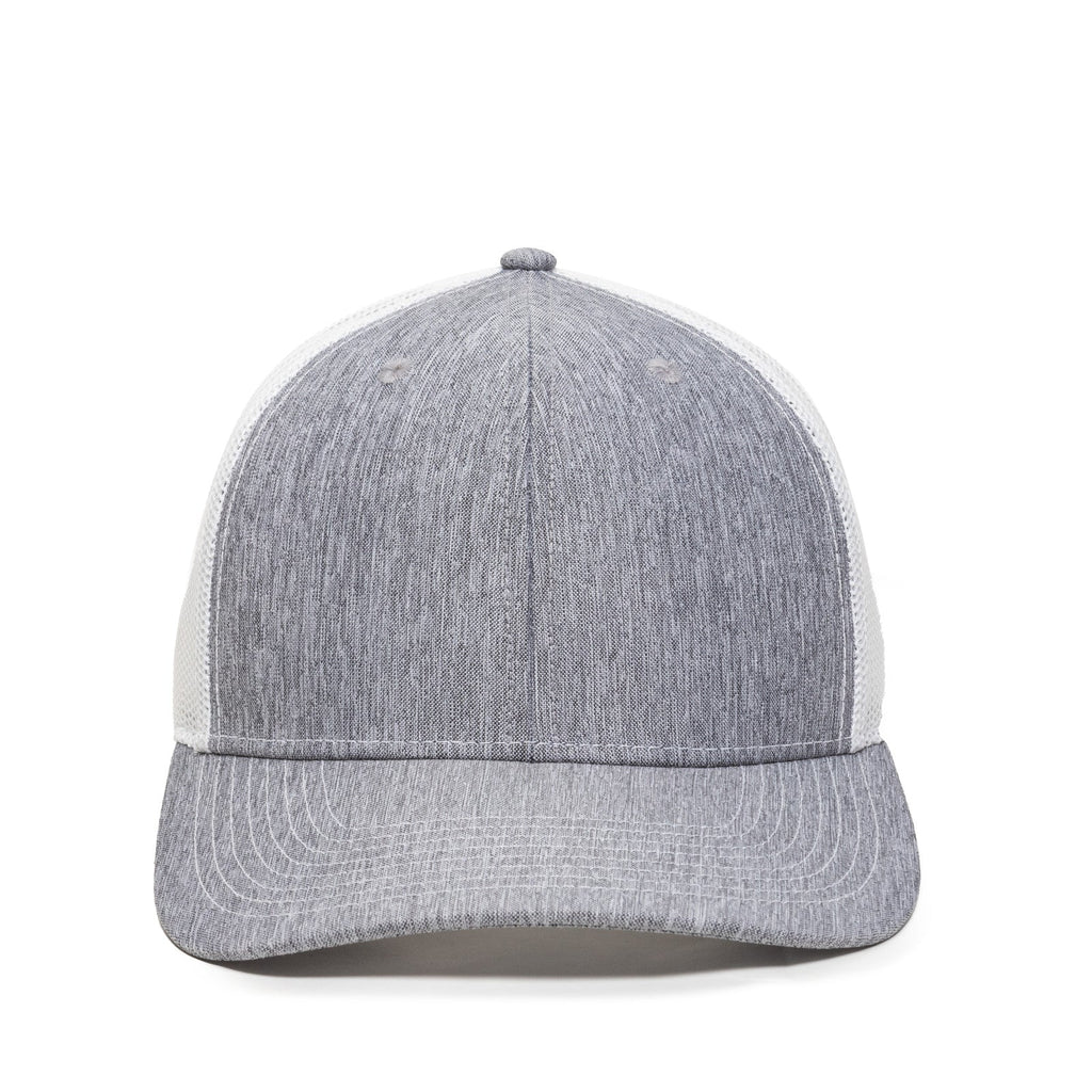 One Size LN Heathered Grey/White Outdoor Cap OC771 