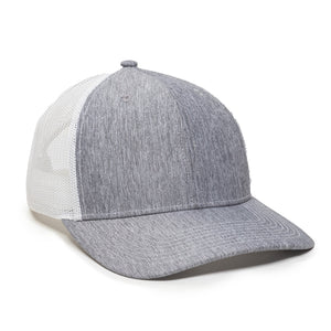 One Size LN Heathered Grey/White Outdoor Cap OC771 
