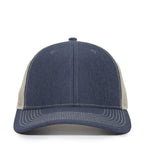 One Size LN Heathered Navy/Khaki Outdoor Cap OC771
