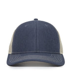 One Size LN Heathered Navy/Khaki Outdoor Cap OC771 