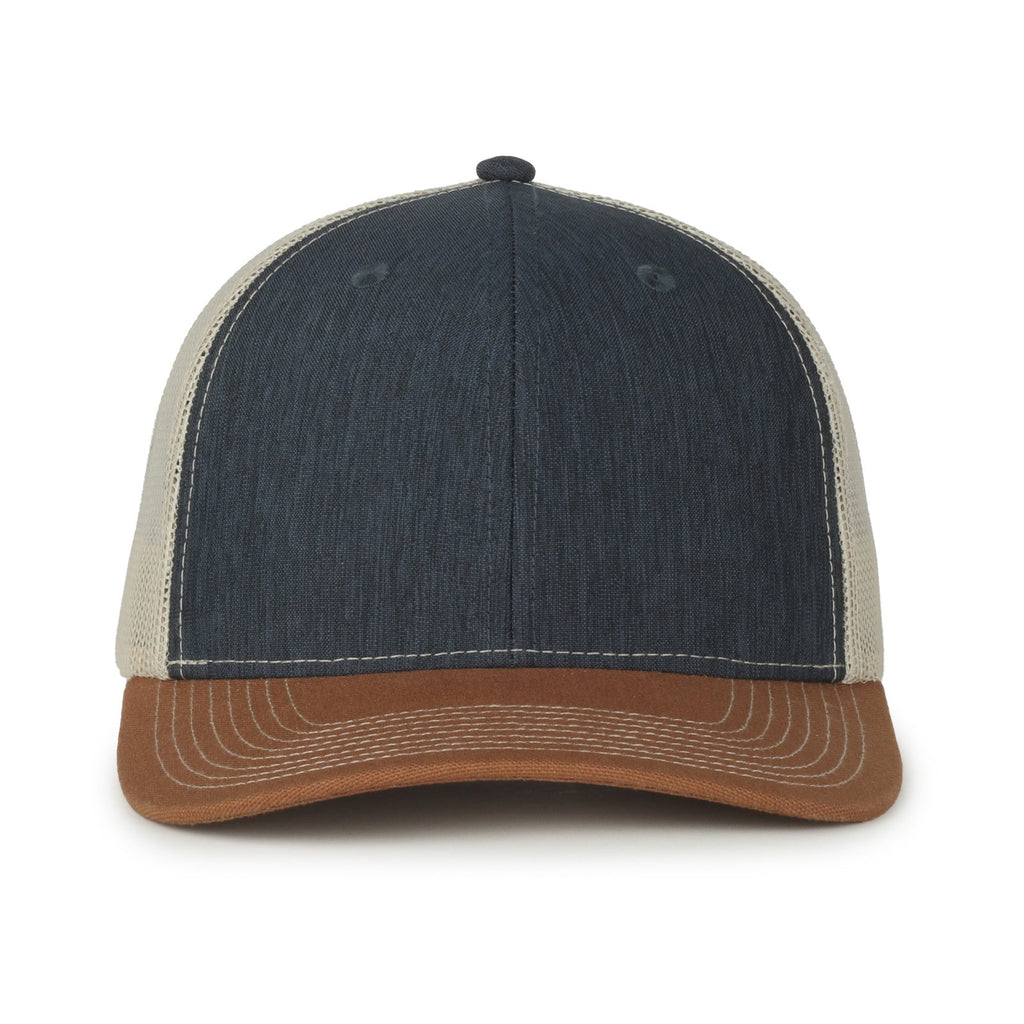 One Size Ln Heathered Navy/Khaki/DUK Brown Outdoor Cap OC771 