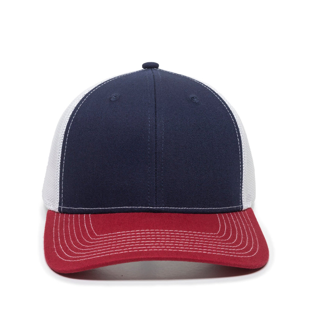One Size Navy/White/Cardinal Outdoor Cap OC771 
