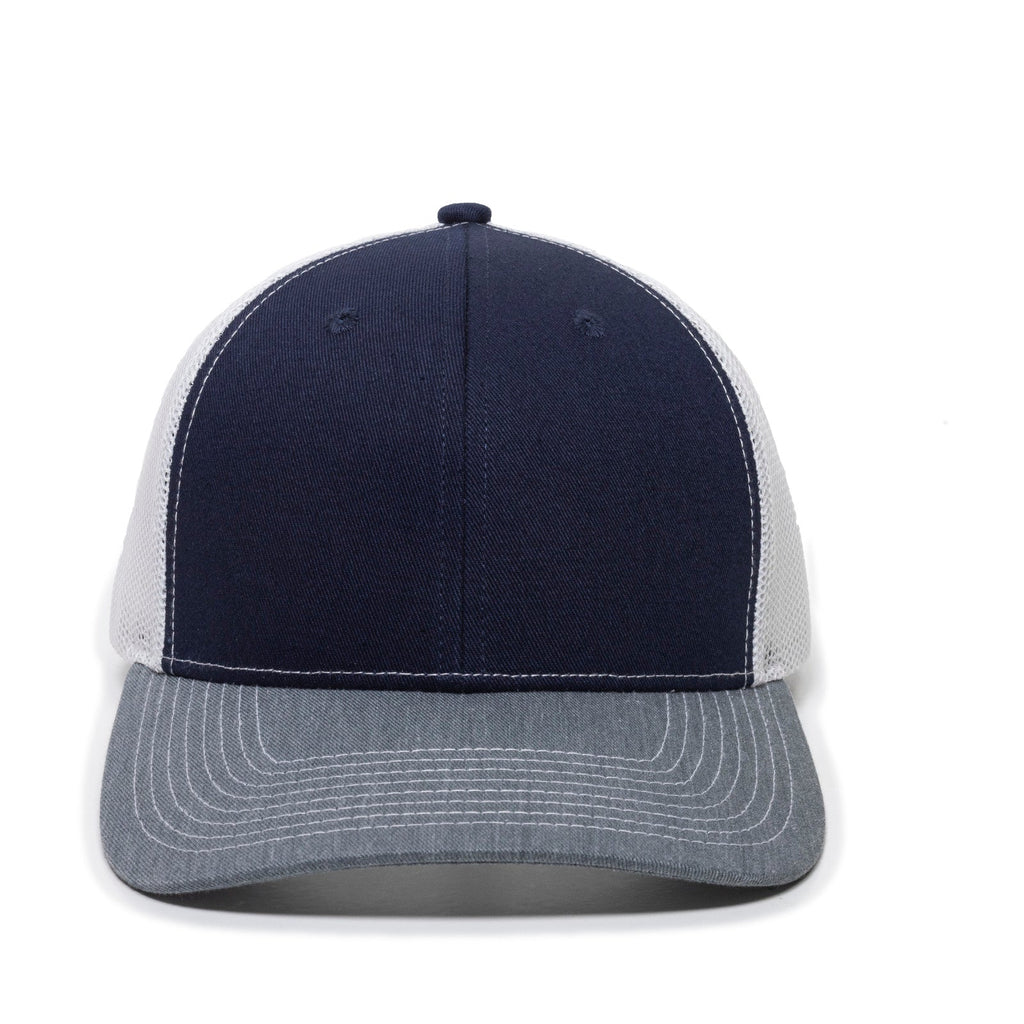 One Size Navy/White/Heathered Grey Outdoor Cap OC771 