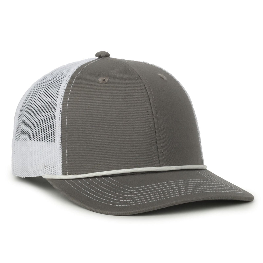 One Size Charcoal/White/White Outdoor Cap OC771C 