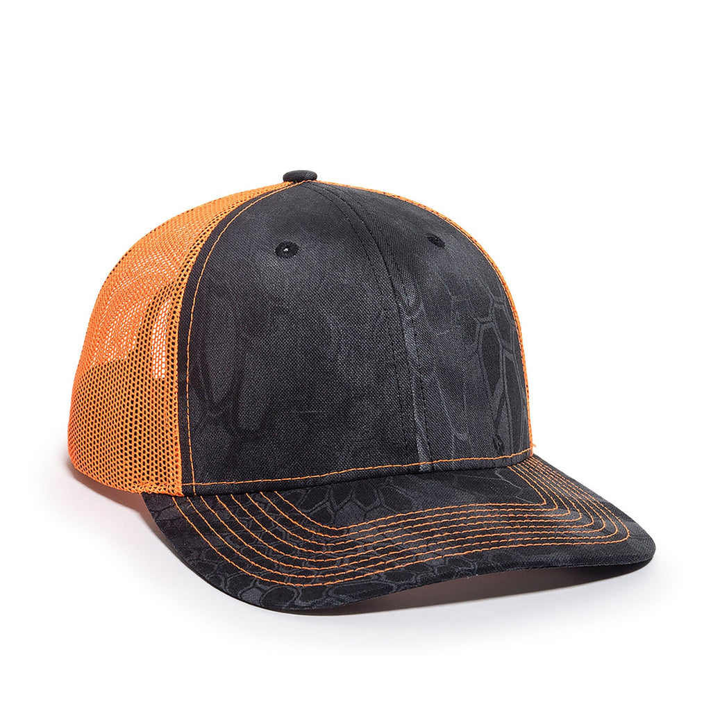 One Size Kryptek® Typhon™/Neon Orange Outdoor Cap OC771CAMO 