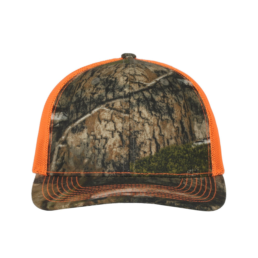 One Size Mossy Oak® Country DNA®/Neon Orange Outdoor Cap OC771CAMO 