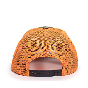 One Size Mossy Oak® Original Bottomland®/Neon Orange Outdoor Cap OC771CAMO 