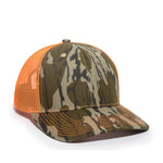 One Size Mossy Oak® Original Bottomland®/Neon Orange Outdoor Cap OC771CAMO 
